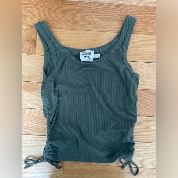 Princess Polly Madelyn Top Green Sz 4 - Picture 2 of 4